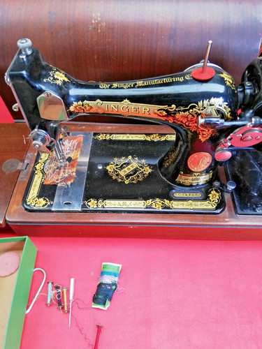 Vintage singer 28k hand crank - singer,