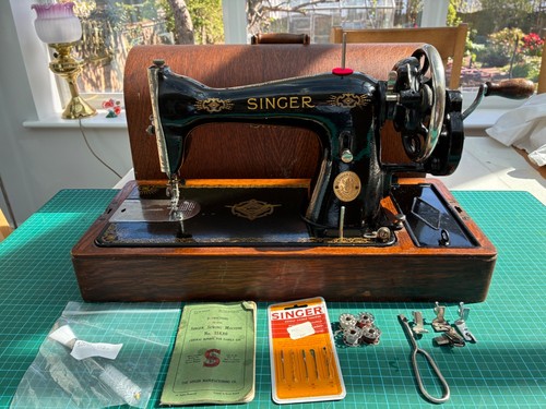 Serviced singer crank sewing - singer,